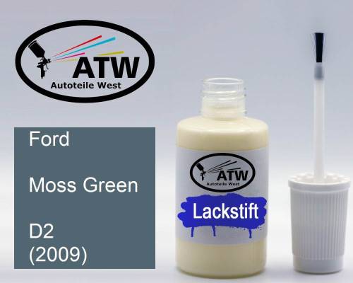 Ford, Moss Green, D2 (2009): 20ml Lackstift, von ATW Autoteile West.